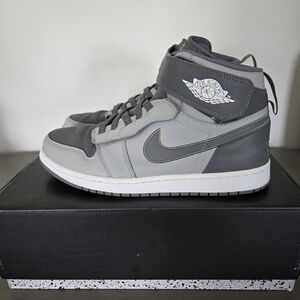 Nike Air Jordan Gray High-Top Sneakers Fly-ease